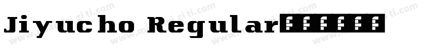 Jiyucho Regular字体转换